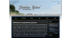Desktop Screenshot of gaestehaus-eyland.de